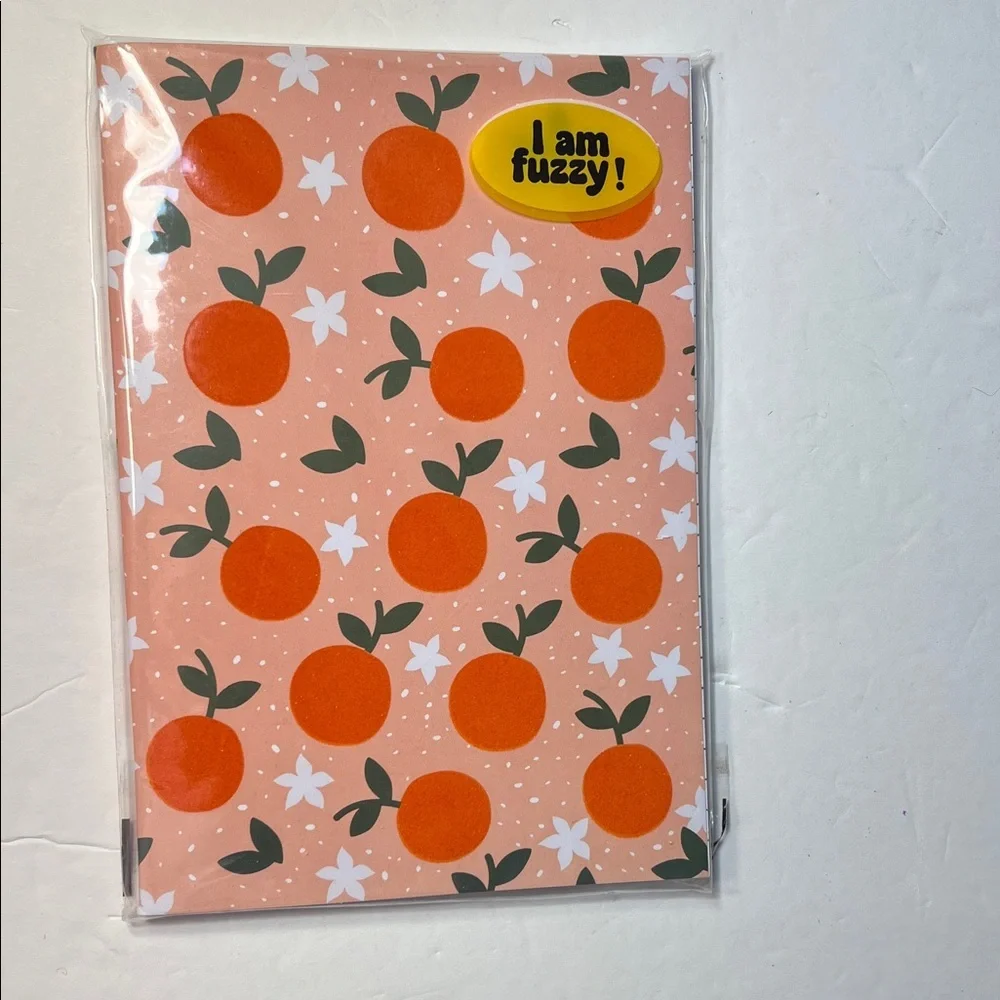 Orange and White Decorative Notebook NWT
